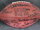 NEW ENGLAND PATRIOTS ALL TIME GREATS TEAM SIGNED AUTOGRAPHED FOOTBALL 