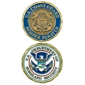   Semper Paratus   Good Luck Double Sided Collectible Challenge Pewter