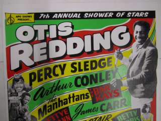 World Famous GLOBE POSTER CLASSIC Otis Redding @ The N.Y. Apollo 