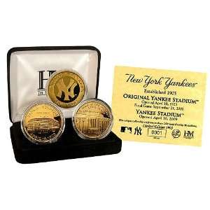  BSS   New York Yankees History 24KT Gold 3 Coin Set 