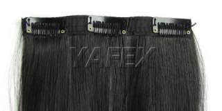   straight Onepeice clip in hair extensions hairpeice 3colors  