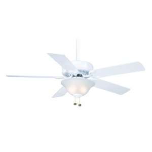   Blade Ceiling Fan Finish: Snow White with White / Bleached Oak Blades