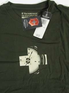 Victorinox Swiss Army T Shirt Compass Tee XLarge XL sz Men Dark Green 