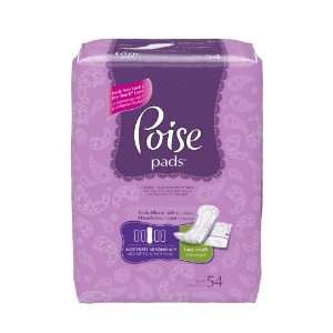  Poise Moderate Absorbency Pads, Long, 54 Count: Health 