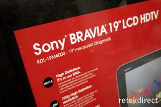 SONY BRAVIA M SERIES KDL 19M4000 19 720P WIDESCREEN LCD HDTV