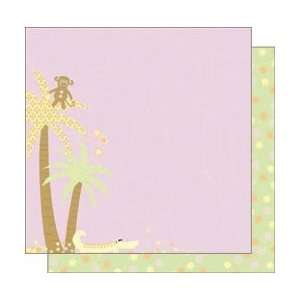   Double Sided Cardstock 12X12 Jungle Love (left); 25 Items/Order