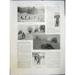 Ski Pyrenees Sport Skiers Mont Revard French Print 1933