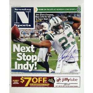 Shonn Greene Next Stop Indy Signed Newsday Cover 16x20 Print