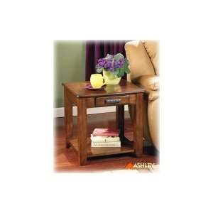  Ashley Collection Rectangular End Table Warm Spice: Home 