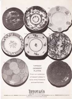 1970 Dessert Plates 8 styles photo Tiffanys print ad  