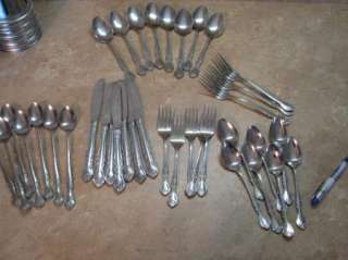 NASCO Norma STAINLESS STEEL Flatware Large 37 PC LOT  