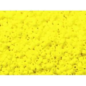    8g Opaque Matte Yellow Delica Seed Beads Arts, Crafts & Sewing