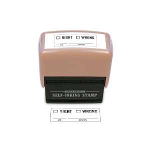  Right / Wrong Self inking Office Stamp Set: Office 