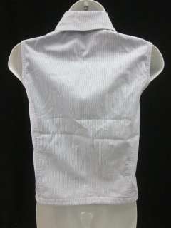   bidding on a RAFAELLA Blue White Stripe Sleeveless Zip Vest size 6