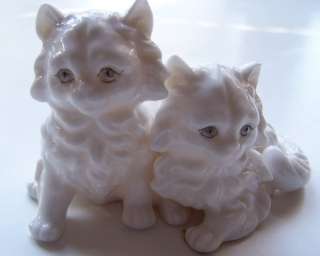   ARDALT JAPAN VERITHIN FINE CHINA 2 White Cats Cat Figurine  