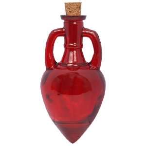    Red Amphora Recycled Glass Decorative Bottle: Everything Else