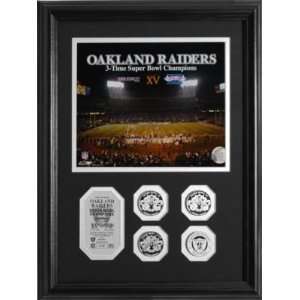    Oakland Raiders 3 Time Super Bowl Champs Photomint 