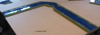 Terrain for Wargames 17 pc. River Set with Curves Incredibly 