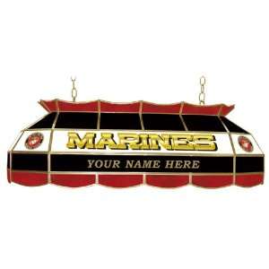  Personalized US Marine Corps Stained Glass 40 in. Pool 