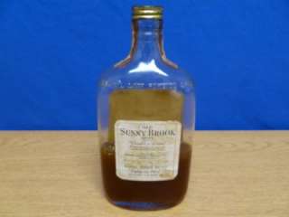 Old Sunny Brook Brand Bourbon Whiskey Bottle T51  
