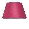 NEW 11 in. Wide Bell Shaped Lamp Shade, Red, Faux Silk Fabric, Laura 