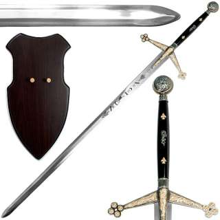 Whetstone™ Big Royal Claymore Stainless Sword W/ Plaque  