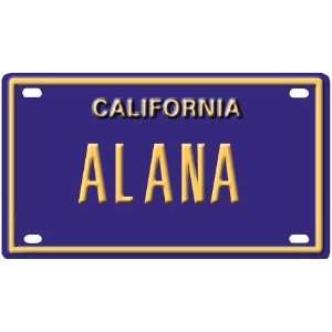  Alana Mini Personalized California License Plate 