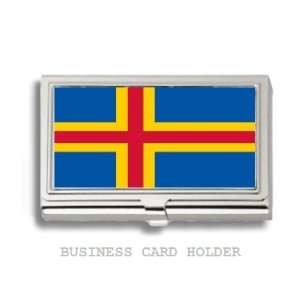  Aland Aaland Islands Flag Business Card Holder Case 
