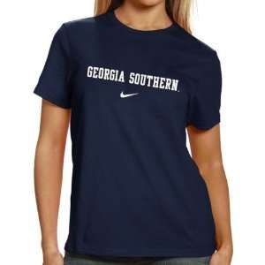 Nike Georgia Southern Eagles Ladies Navy Blue College Classic T shirt