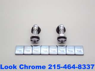 CBR 1000RR Chrome wheel weights & STEMS 900rr air caps  
