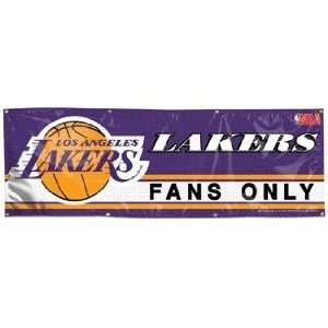  NBA Los Angeles Lakers Banner   2x6 Vinyl: Sports 