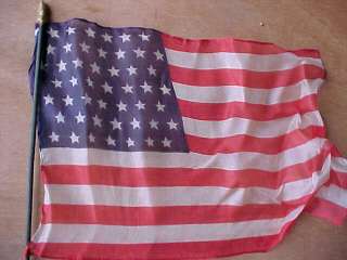 In 1959 there were 49 Stars on the American Flag Thin Silk Rare 