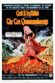 The Ten Commandments re release Orig Movie Poster LB VF  