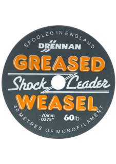 Drennan Greased Weasel Shock Leader 40m sea rig fishing  