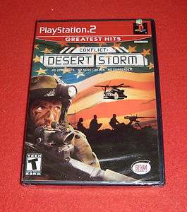 NEW Sony PlayStation 2 PS2 Conflict Desert Storm 710425271816  