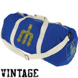 Mitchell & Ness Seattle Mariners Royal Blue Vintage Canvas Duffel Bag