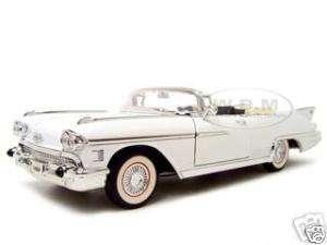 1958 CADILLAC ELDORADO BIARRITZ WHITE 1/18 MODEL CAR  