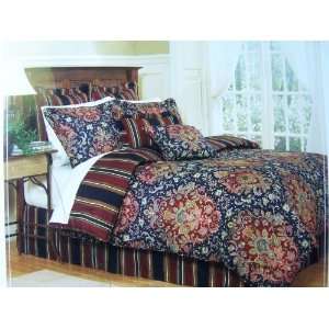  Waverly Far and Away Navy 4PC Queen Comforter Set NEW 