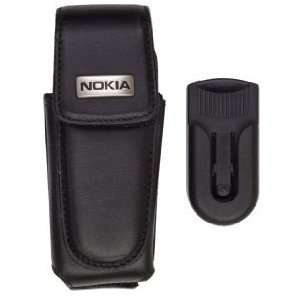  GENUINE Nokia Original Black Leather Carrying Case CTU 123 