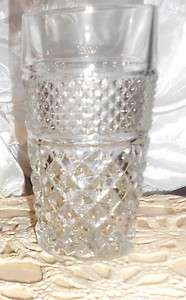 WEXFORD ANCHOR HOCKING CRYSTAL DRINKING WATER GLASS TUMBLER VINTAGE 
