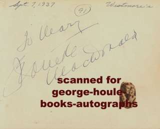 JEANETTE MACDONALD~PHIL HARRIS~AUTOGRAPHS~1937  