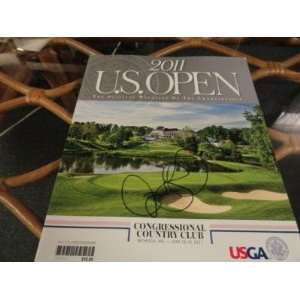   Us Open Program Champion Rare   Autographed Golf Magazines Sports