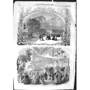  1855 Flower Show Crystal Palace East Nave Negretti