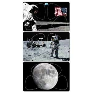  PikCARD MP4 3P Full Moon / Moonwalk / US Flag Pick Card 