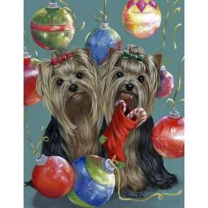  Yorkshire Terrier All That Glitter Greeting Cards: Office 