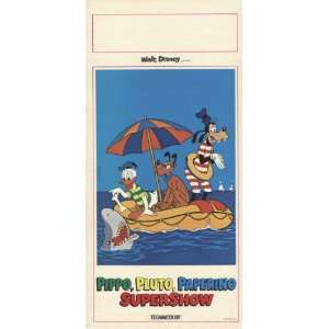  Pippo Pluto Paperino Alla Riscossa Movie Poster (13 x 28 
