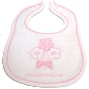  Dressed to Drool Girl Daddy Loves Me Bib Baby