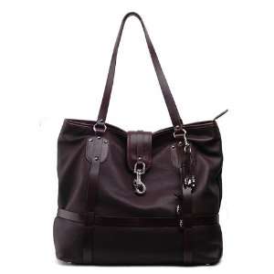  Alexandra Jordan Two Toned Brown Leather Tote Everything 
