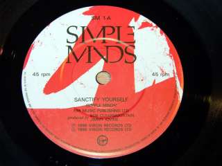 Simple Minds/Sanctify Yourself/1986 7 Single/EX  