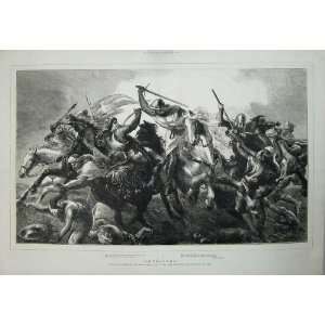   1876 Crusaders War Battle Horses Weapons John Gilbert